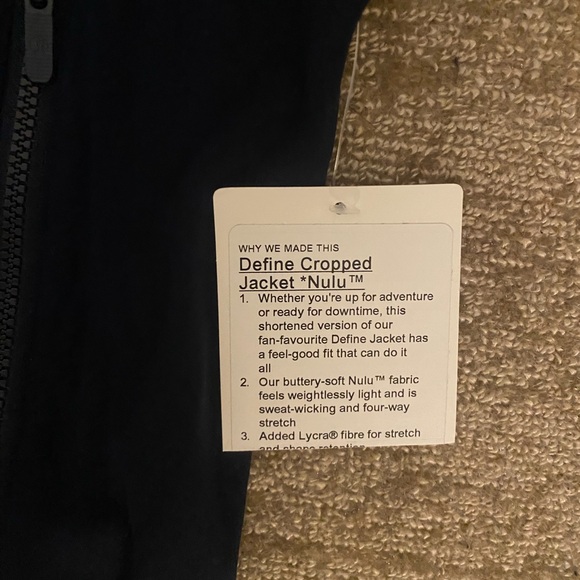 NWT Lululemon Define Cropped Jacket *Nulu - Picture 5 of 7